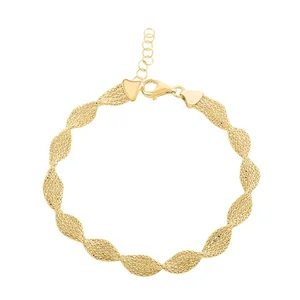 Spirali Italian 14K Yellow Gold Bracelet
